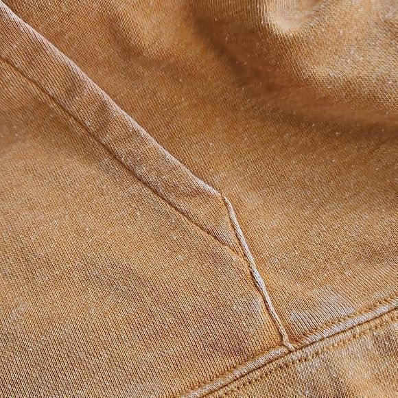 Betsey Johnson Performance Heathered Mustard Cowl Neck Hoodie Sz L‎ - Picture 11 of 14